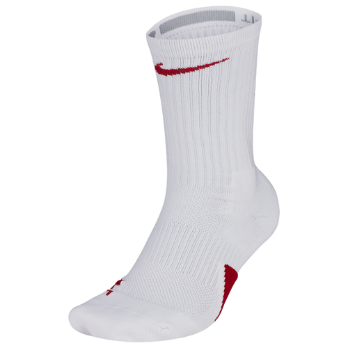 Nike Elite Crew Socks Basketball Accessories White/Team Crimson