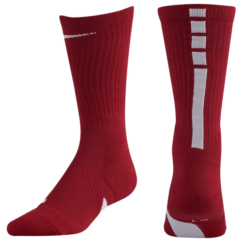 Nike Elite Crew Socks Basketball Accessories Team Crimson/White