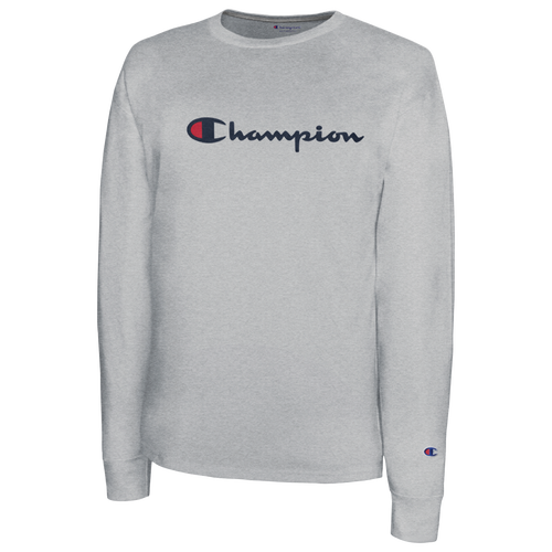 Champion Classic Cotton L/S T-Shirt - Men's - Casual - Clothing ...