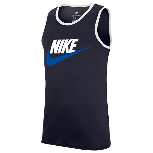 Nike Ace Logo Tank - Men's - Casual - Clothing - Obsidian/White/Signal Blue