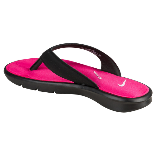 Nike Ultra Comfort Thong - Women's - Casual - Shoes - Black/White/Vivid ...
