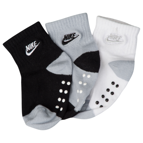 Nike 3 Pack Crew Socks - Boys' Infant - Casual - Accessories - Black/White