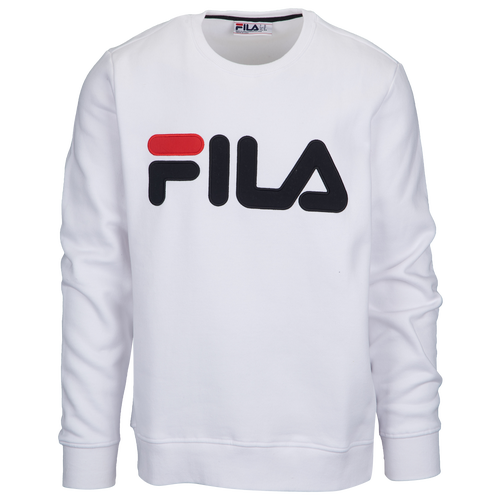 Fila Regola Sweatshirt - Men's - Casual - Clothing - White/Black ...