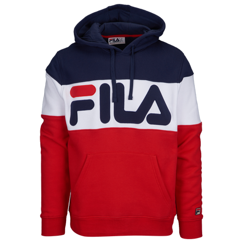 Fila Flamino Fleece Hoodie - Men's - Casual - Clothing - Navy/Chinese ...