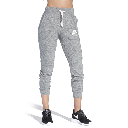 Nike Gym Vintage Pants - Women's - Casual - Clothing - Carbon Heather/Sail