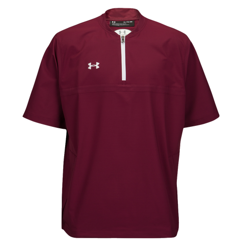 Under Armour Storm Cage Jacket Men's Baseball Clothing Maroon/White