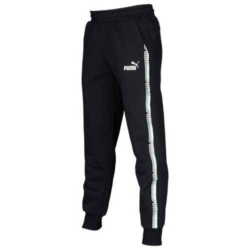 PUMA Tape Pants - Men's - Casual - Clothing - Cotton Black