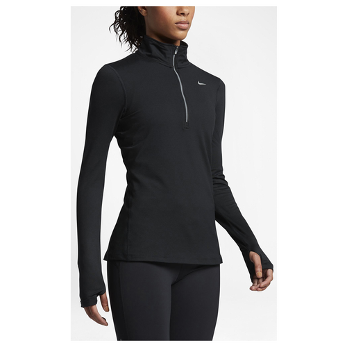 Nike DriFIT Element 1/2 Zip Women's Running Clothing Black