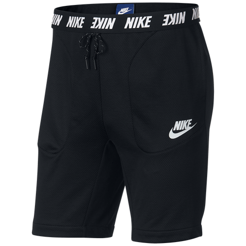 Nike Advance 15 Fleece Shorts - Men's - Casual - Clothing - Black/White