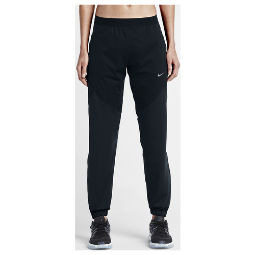 Nike Dri FIT Shield Pants   Womens   Running   Clothing   Black/Reflective Silver