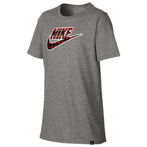 Nike Heritage Plaid Futura Logo T-Shirt - Boys' Grade School ...