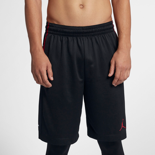 Jordan Rise Graphic Shorts - Men's - Basketball - Clothing - Black/Black/Gym Red