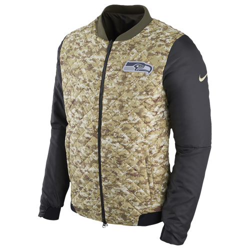 Nike NFL Salute to Service Bomber Jacket Men's Clothing Seattle