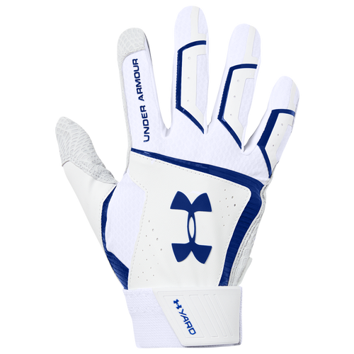 Under Armour Yard Batting Gloves Men's Baseball Sport Equipment White/Royal/Royal