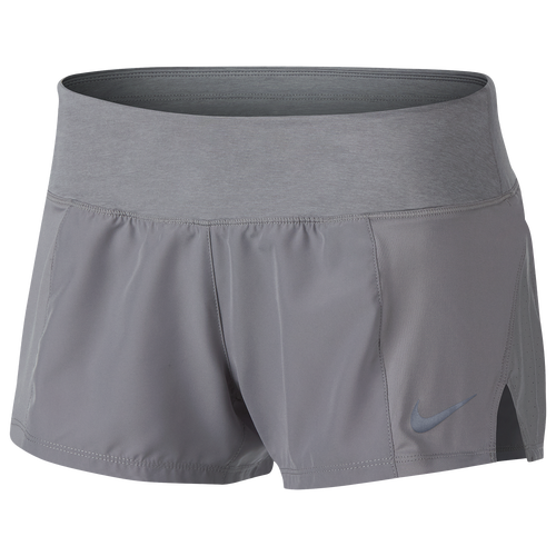 Nike Dry Crew Shorts 2 Women's Running Clothing Atmosphere Grey
