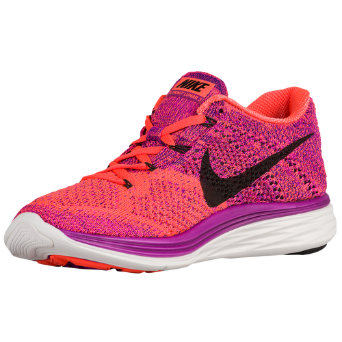 Nike Flyknit Lunar 3 - Women's - Running - Shoes - Vivid Purple/Hyper ...