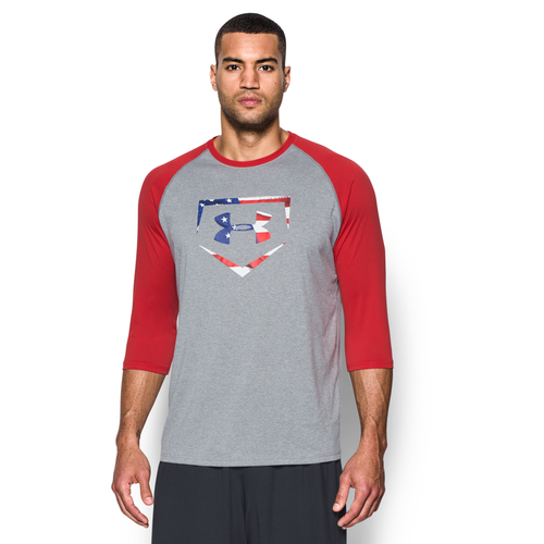 Under Armour Baseball Logo 3/4 Sleeve TShirt Men's Baseball