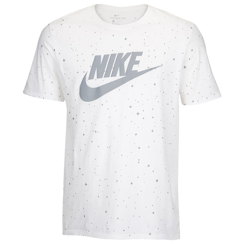 Nike Graphic T-Shirt - Men's - Casual - Clothing - White/Silver