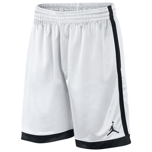 Jordan Shimmer Shorts - Men's - Basketball - Clothing - White/Black/Black