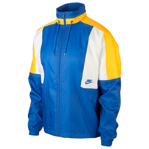 blue and yellow nike jacket