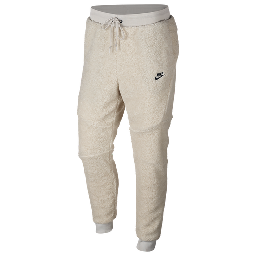 Nike Tech Icon Sherpa Jogger - Men's - Casual - Clothing - Light Bone/Black