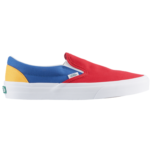 Vans Classic Slip On - Men's - Casual - Shoes - Blue/Red/Yellow