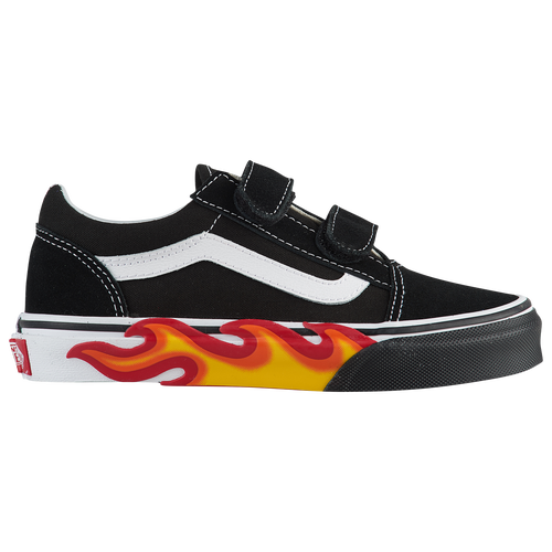 Vans Old Skool - Boys' Preschool - Casual - Shoes - Flame Cut Out/Black ...