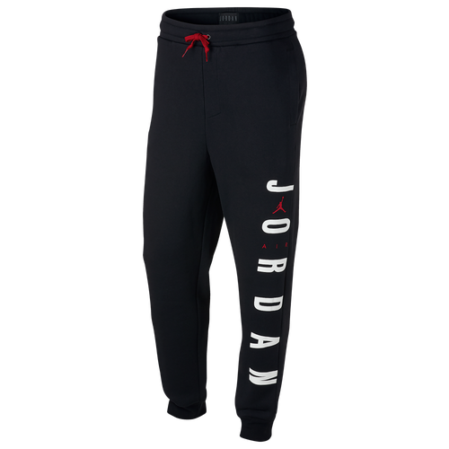 red and black jordan pants