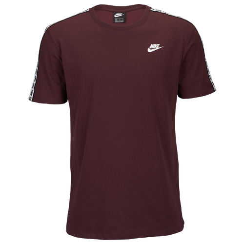 Nike Repeat T-Shirt - Men's - Casual - Clothing - Burgundy Crush/White