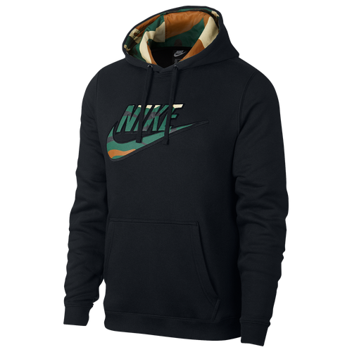 Nike Camo Pullover Hoodie - Men's - Casual - Clothing - Black/Camo