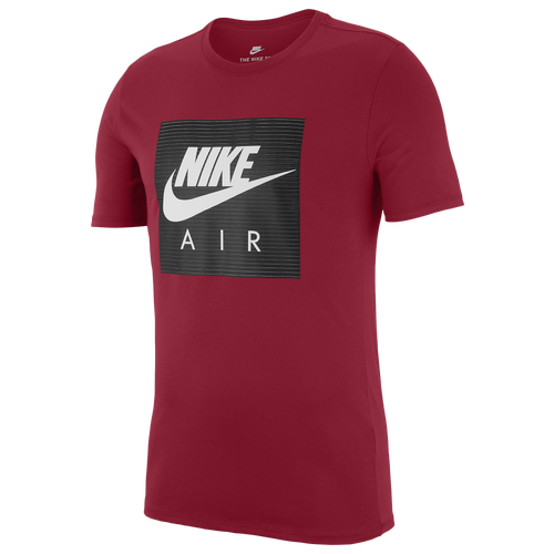 Nike Air Logo T-Shirt - Men's - Casual - Clothing - Gym Red/White