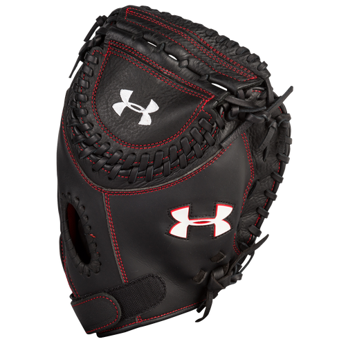 Under Armour Framer Series Fastpitch Catchers Mitt   Womens   Softball   Sport Equipment   Black/Red