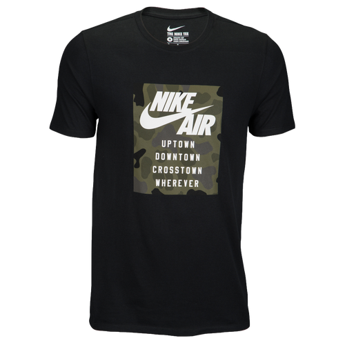 Nike Graphic T-Shirt - Men's - Casual - Clothing - Black/Camo/White