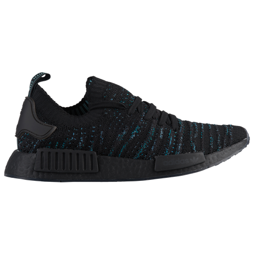 adidas Originals NMD R1 STLT Primeknit - Men's - Casual - Shoes - Black/Blue Spirit/Eqt Green