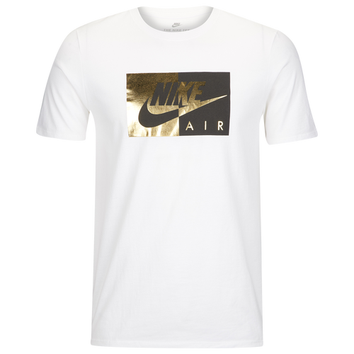 white & gold nike shirt