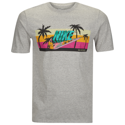 Nike Graphic TShirt Men's Casual Clothing Dark Grey Heather