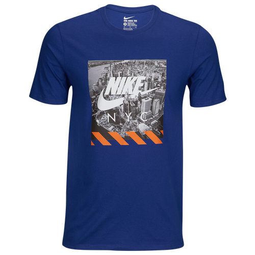 Nike Graphic TShirt Men's Casual Clothing Blue