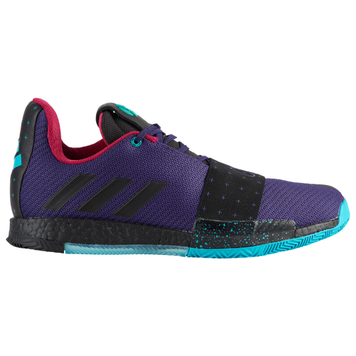 adidas Harden Vol. 3 - Men's - Basketball - Shoes - James Harden - College Purple/Black/Hi Res Aqua
