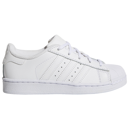 adidas Originals Superstar - Boys' Preschool - Casual - Shoes - White/White