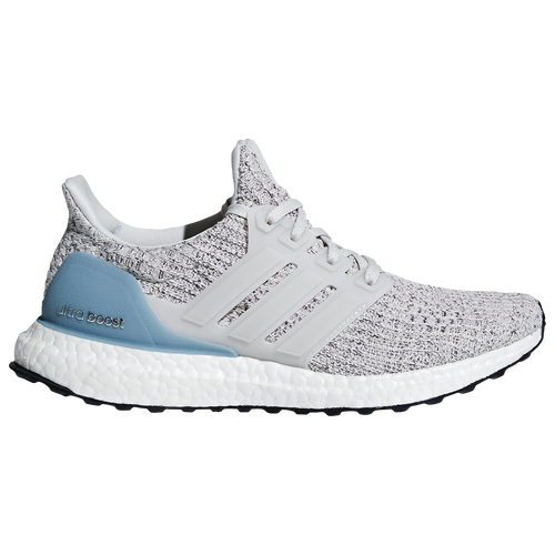 white and colorful ultra boost