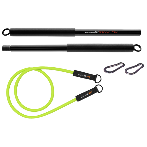 Bionic Body Exercise Bar &amp; 20 lb Resistance Tube Kit