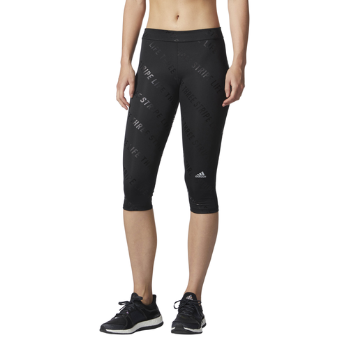 adidas Three Stripe Life Embossed Capris Women's Training