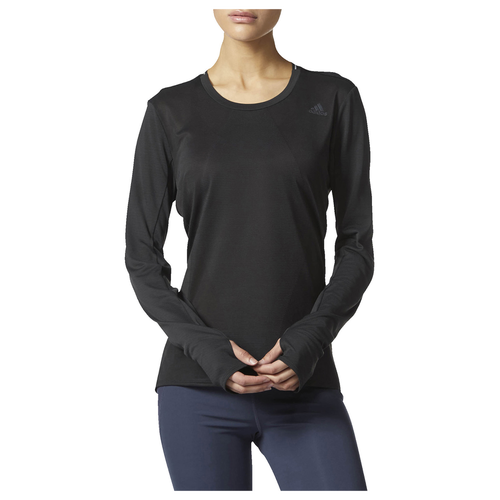 adidas Supernova Long Sleeve T-Shirt - Women's - Running - Clothing - Black