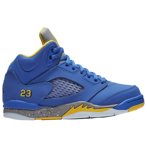 Jordan Retro 5 Boys' Preschool Basketball Shoes Varsity Royal