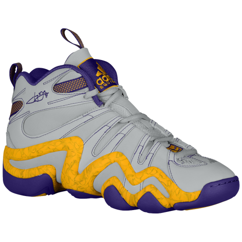 adidas Crazy 8 - Men's - Basketball - Shoes - Onix/Purple/Gold