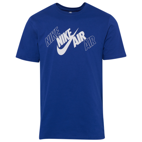 Nike Graphic T-Shirt - Men's - Casual - Clothing - Royal/White