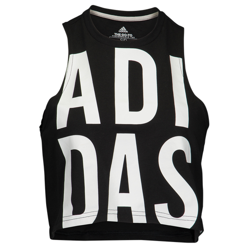 adidas logo crop top