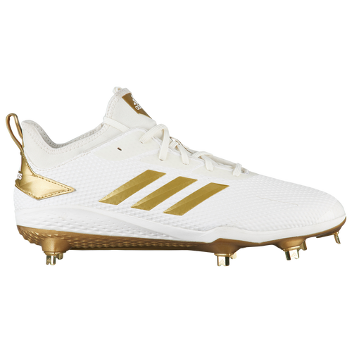 adidas adiZero Afterburner V Gold - Men's - Baseball - Shoes - White/Metallic Gold