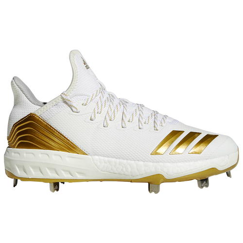 adidas Boost Icon 4 Gold - Men's - Baseball - Shoes - White/Metallic Gold