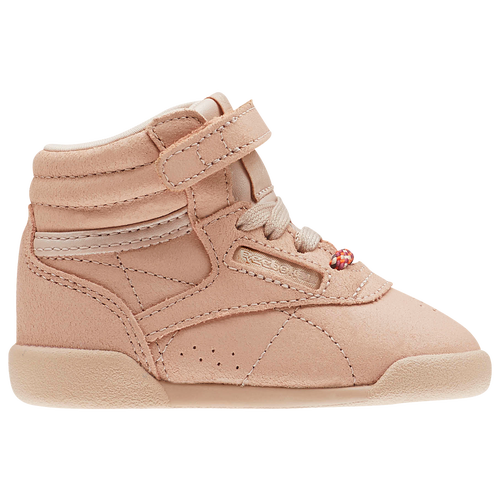 Reebok Freestyle Hi Girls' Toddler Casual Shoes Bare Beige/White